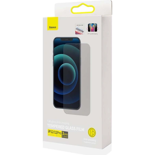 Kup Pszichológiai üveg 0.3mm Baseus SGBL060902 Privacy Apple iPhone 12/12 Pro [2 PACK] - BSU3204 - {ean13} - Sklep Home Screen
