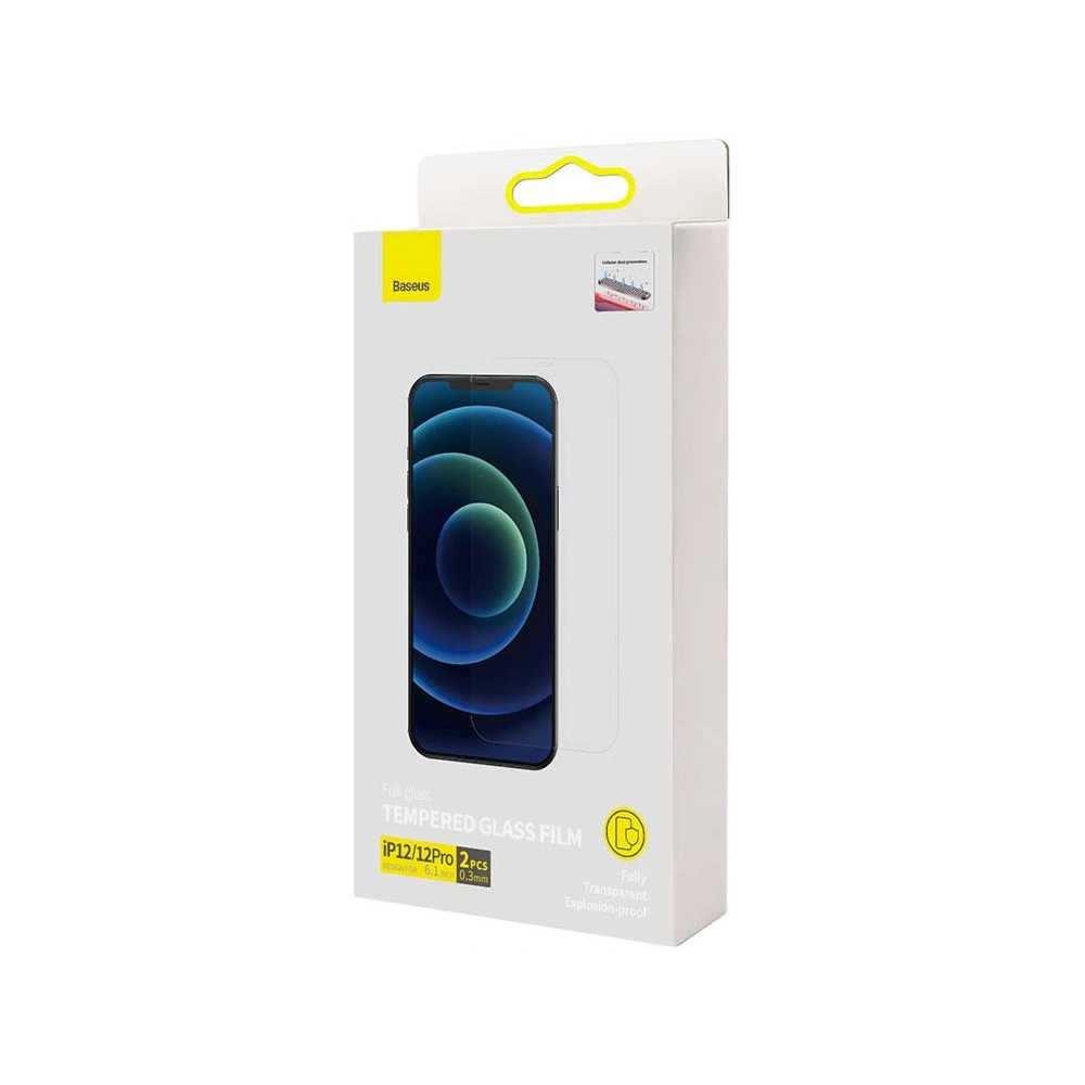 Szkło hartowane 0.3mm Baseus SGBL060702 Apple iPhone 12/12 Pro [2 PACK]