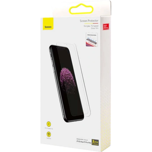 Kup Gehärtetes Glas 0.3mm Baseus SGBL060302 Apple iPhone 11 Pro Max/XS Max [2 PACK] - BSU3210 - {ean13} - Sklep Home Screen
