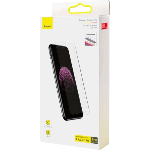 Kup Szkło hartowane 0.3mm Baseus SGBL060102 Apple iPhone 11 Pro/XS/X [2 PACK] - BSU3212 - {ean13} - Sklep Home Screen