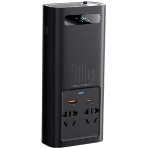 Autós inverter Baseus 500W, 220V, CN/EU (fekete)