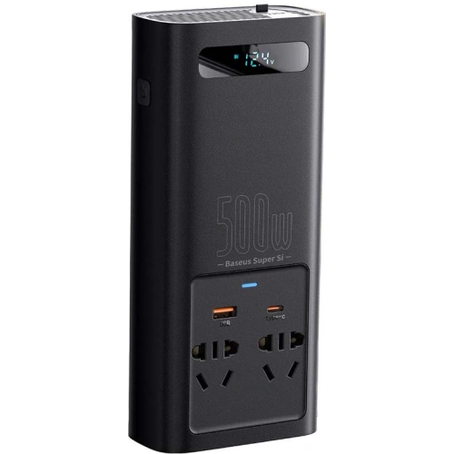 Kup Autós inverter Baseus 500W, 220V, CN/EU (fekete) - BSU3213BLK - {ean13} - Sklep Home Screen