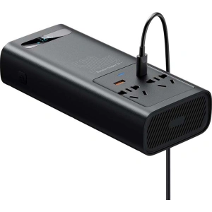 Inwerter samochodowy Baseus 500W, 220V, CN/EU (czarny)