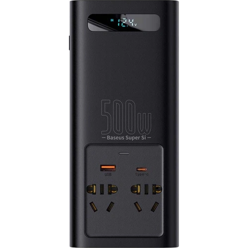Kup Autós inverter Baseus 500W, 220V, CN/EU (fekete) - BSU3213BLK - {ean13} - Sklep Home Screen