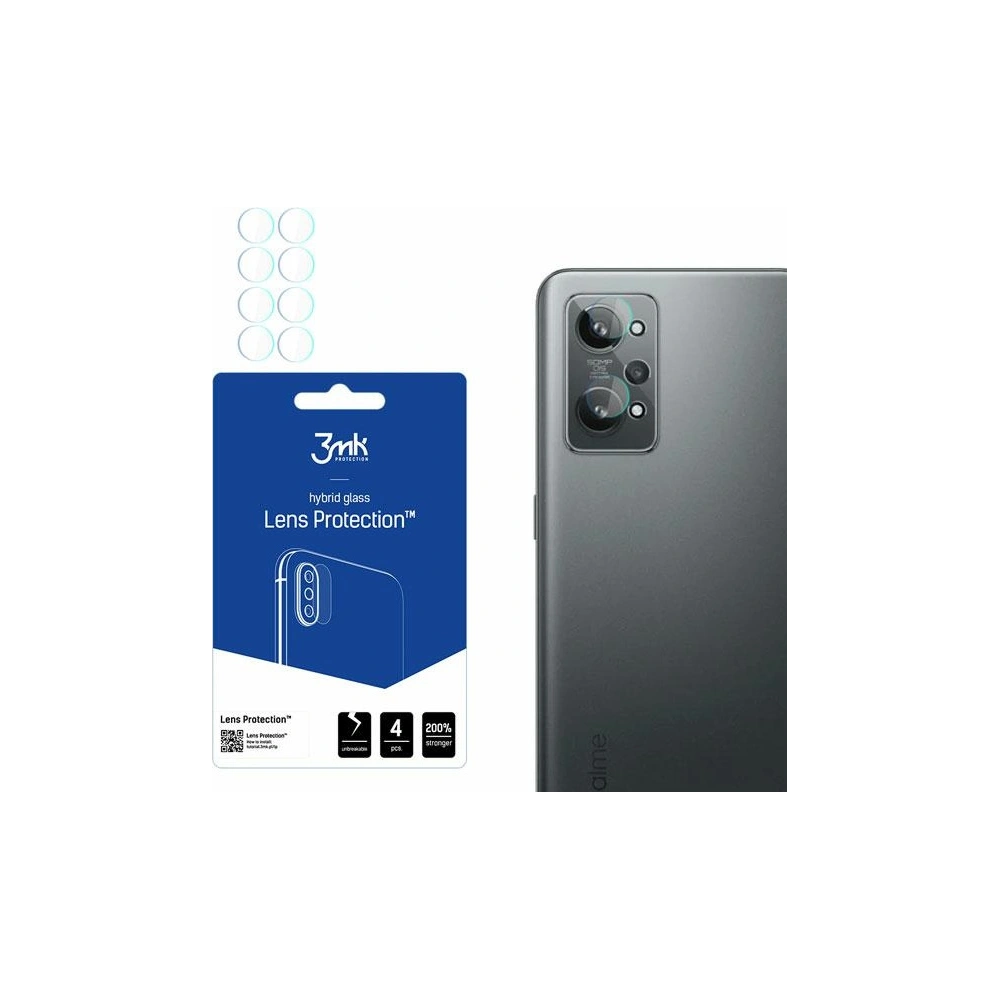Szkło hybrydowe na obiektyw aparatu 3MK Lens Protection Realme GT 2 5G [4 PACK]
