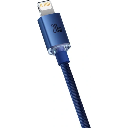 Kup USB-C to Lightning kábel Baseus Crystal, 20W, 1.2m (kék) - BSU3214BLU - {ean13} - Sklep Home Screen