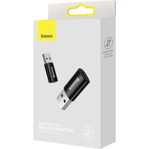 Baseus Ingenuity USB-A to USB-C adapter OTG (black)