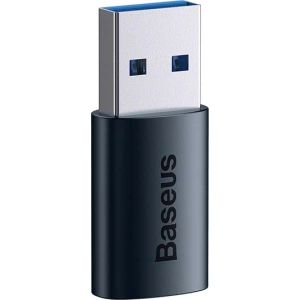 Adapter USB-A la USB-C Baseus Ingenuity OTG (albastru)