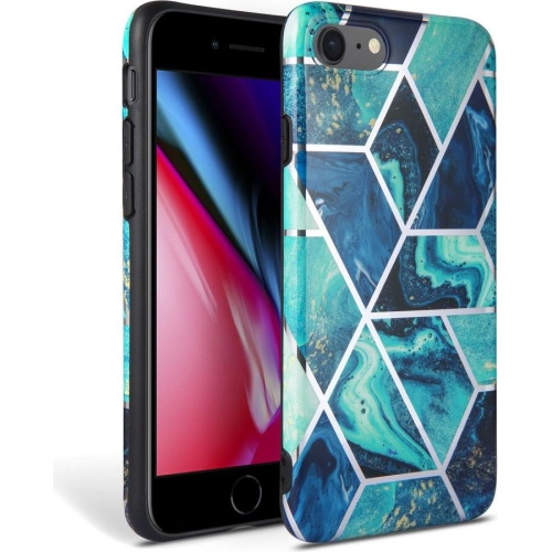 Kup Etui Tech-Protect Marble Apple iPhone SE 2022/SE 2020/8/7 Kék - THP948BLU - {ean13} - Sklep Home Screen