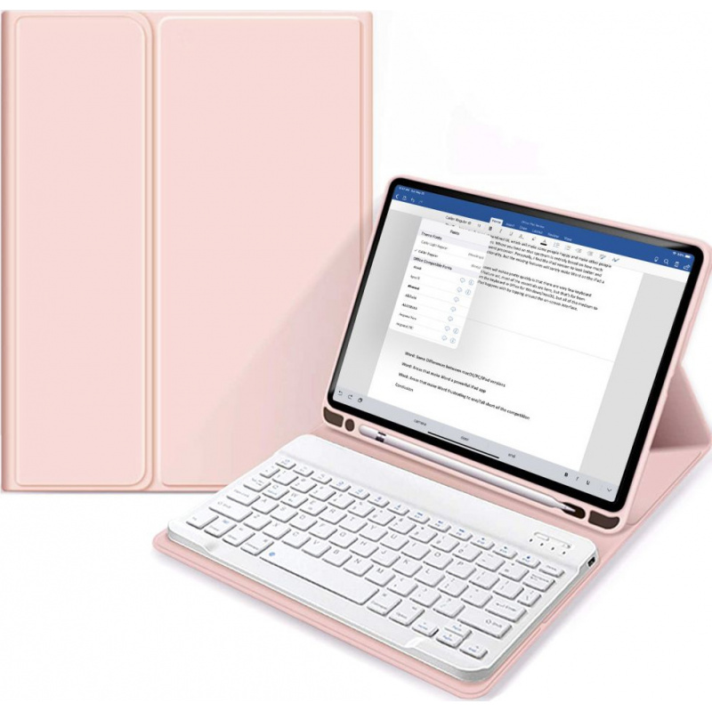 Etui Tech-Protect SC Pen + Keyboard Apple iPad 10.2 2019/2020/2021 (7., 8.  i 9. generacji) Pink