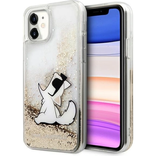 Kup Etui Karl Lagerfeld KLHCN61GCFD Apple iPhone 11 arany/hardcase Liquid Glitter Choupette Fun - KLD902GLD - {ean13} - Sklep Home Screen
