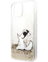 Kup Etui Karl Lagerfeld KLHCN61GCFD Apple iPhone 11 aur/gold hardcase Liquid Glitter Choupette Fun - KLD902GLD - {ean13} - Sklep Home Screen