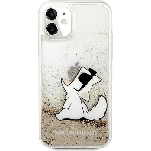 Kup Etui Karl Lagerfeld KLHCN61GCFD Apple iPhone 11 arany/hardcase Liquid Glitter Choupette Fun - KLD902GLD - {ean13} - Sklep Home Screen