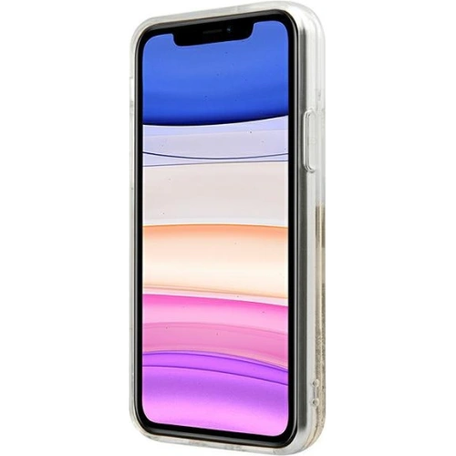 Kup Case Karl Lagerfeld KLHCN61GCFD Apple iPhone 11 gold/hartschale Liquid Glitter Choupette Fun - KLD902GLD - {ean13} - Sklep Home Screen
