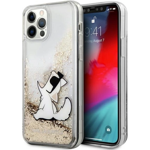 Kup Etui Karl Lagerfeld KLHCP12MGCFD Apple iPhone 12/12 Pro arany/hardcase Liquid Glitter Choupette Fun - KLD903GLD - {ean13} - Sklep Home Screen