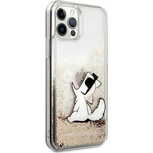 Kup Etui Karl Lagerfeld KLHCP12MGCFD Apple iPhone 12/12 Pro arany/hardcase Liquid Glitter Choupette Fun - KLD903GLD - {ean13} - Sklep Home Screen