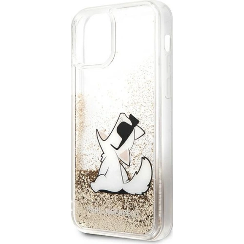 Kup Etui Karl Lagerfeld KLHCP12MGCFD Apple iPhone 12/12 Pro arany/hardcase Liquid Glitter Choupette Fun - KLD903GLD - {ean13} - Sklep Home Screen