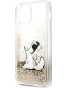 Kup Etui Karl Lagerfeld KLHCP12MGCFD Apple iPhone 12/12 Pro auriu/gold hardcase Liquid Glitter Choupette Fun - KLD903GLD - {ean13} - Sklep Home Screen