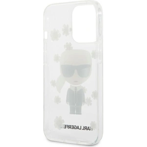 Etui Karl Lagerfeld KLHCP13LHFLT Apple iPhone 13 Pro transparent/transparent Floare Ikonik Karl