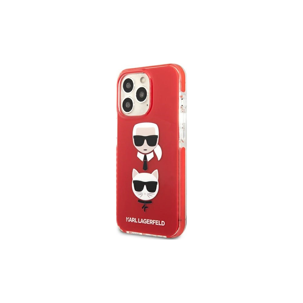 Etui Karl Lagerfeld KLHCP13LTPE2TR Apple iPhone 13 Pro hardcase czerwony/red Karl&Choupette Head