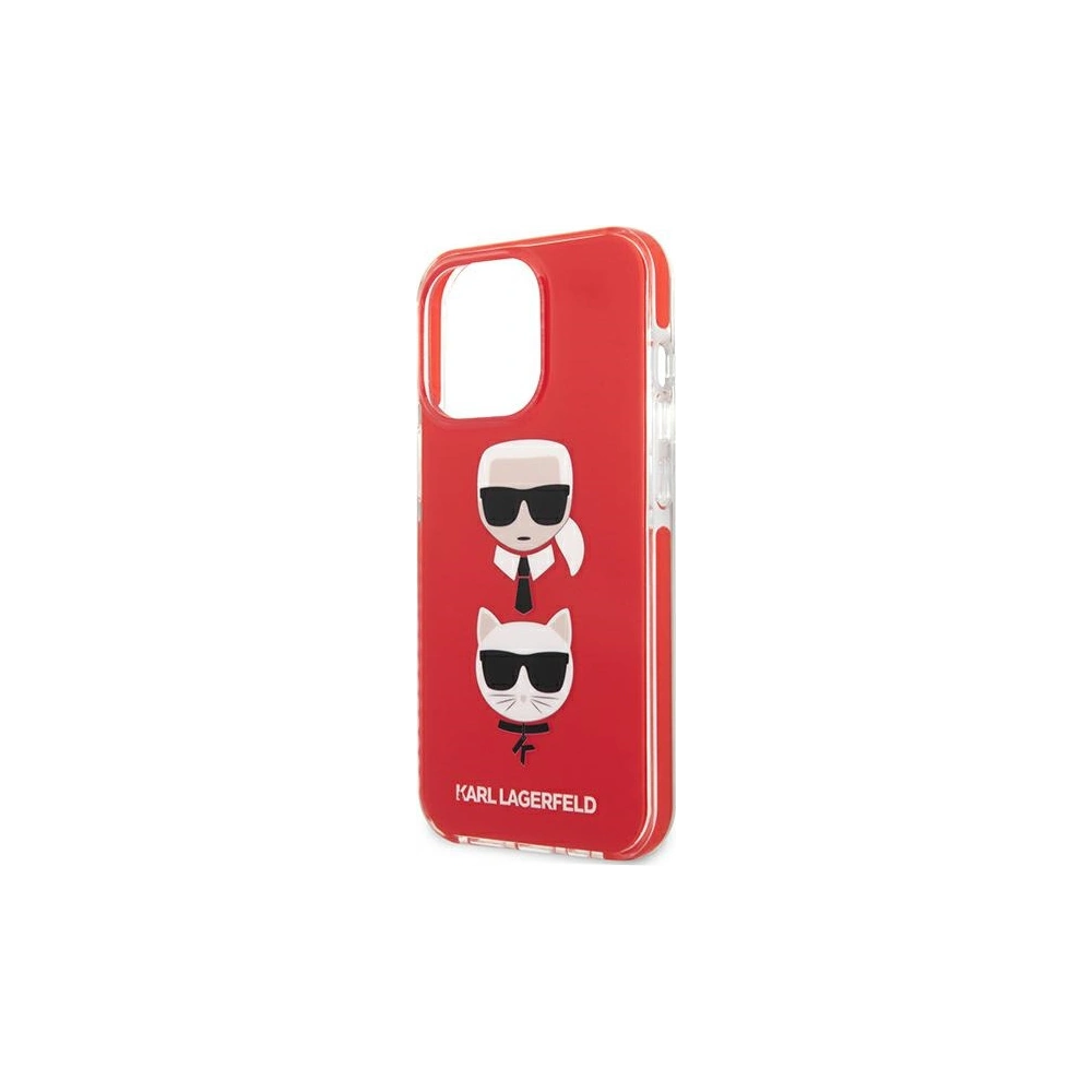 Etui Karl Lagerfeld KLHCP13LTPE2TR Apple iPhone 13 Pro hardcase czerwony/red Karl&Choupette Head