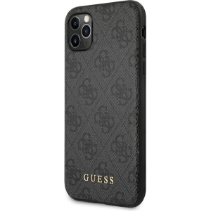 Kup Etui Guess GUHCN58G4GFGR Apple iPhone 11 Pro gri/grey carcasă dură 4G Metal Gold Logo - GUE1670GRY - {ean13} - Sklep Home Screen
