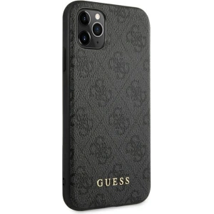 Kup Etui Guess GUHCN58G4GFGR Apple iPhone 11 Pro szary/grey hard case 4G Metal Gold Logo - GUE1670GRY - {ean13} - Sklep Home Screen