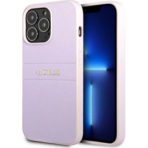 Kup Case Guess GUHCP13LPSASBPU Apple iPhone 13 Pro purpurrot/purple Saffiano Heißpräge- und Metalllogo - GUE1671PRP - {ean13} - Sklep Home Screen