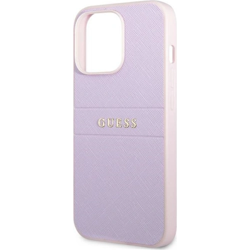 Kup Etui Guess GUHCP13LPSASBPU Apple iPhone 13 Pro purpurowy/purple Saffiano Hot Stamp & Metal Logo - GUE1671PRP - {ean13} - Sklep Home Screen