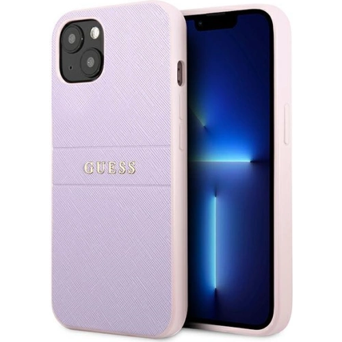 Kup Etui Guess GUHCP13MPSASBPU Apple iPhone 13 lila/purple Saffiano Hot Stamp & Metal Logo - GUE1672PRP - {ean13} - Sklep Home Screen