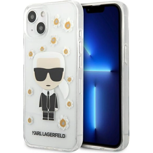 Kup Etui Karl Lagerfeld KLHCP13MHFLT Apple iPhone 13 transparent/transparent Floare Ikonik Karl - KLD908CL - {ean13} - Sklep Home Screen