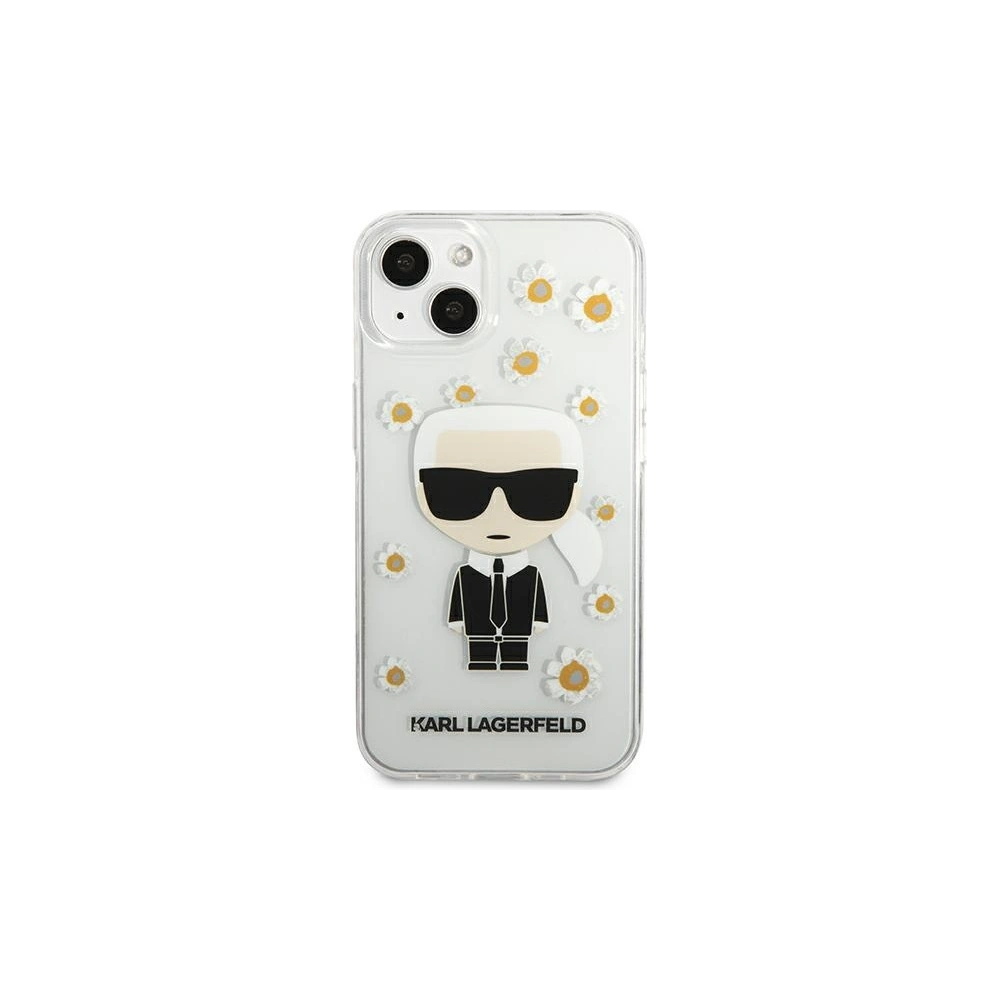 Etui Karl Lagerfeld KLHCP13MHFLT Apple iPhone 13 przezroczysty/transparent Flower Ikonik Karl