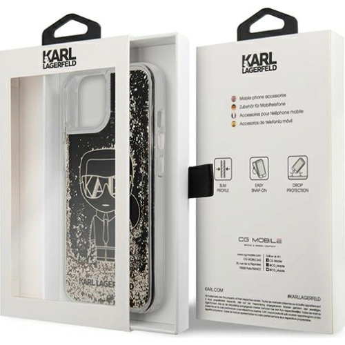 Kup Etui Karl Lagerfeld KLHCP13MLGGKBK Apple iPhone 13 černý/black hardcase Liquid Glitter Gatsby - KLD909BLK - {ean13} - Sklep Home Screen