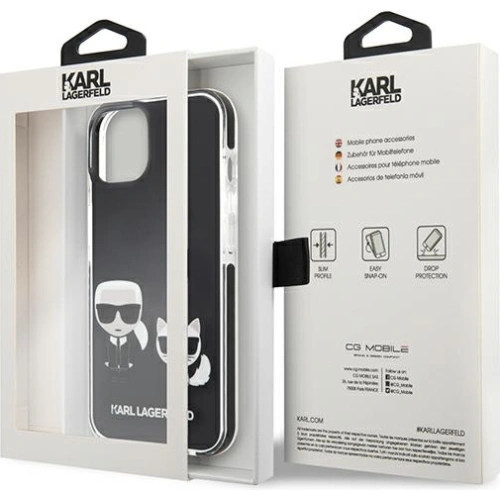 Kup Etui Karl Lagerfeld KLHCP13MTPEKCK Apple iPhone 13 hardcase negru/black Karl&Choupette - KLD911BLK - {ean13} - Sklep Home Screen