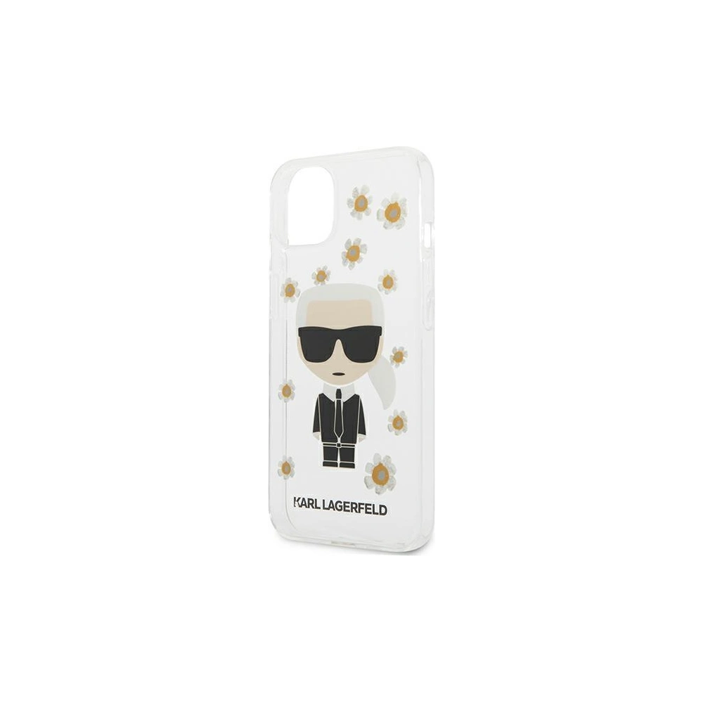 Etui Karl Lagerfeld KLHCP13SHFLT Apple iPhone 13 mini przezroczysty/transparent Flower Ikonik Karl
