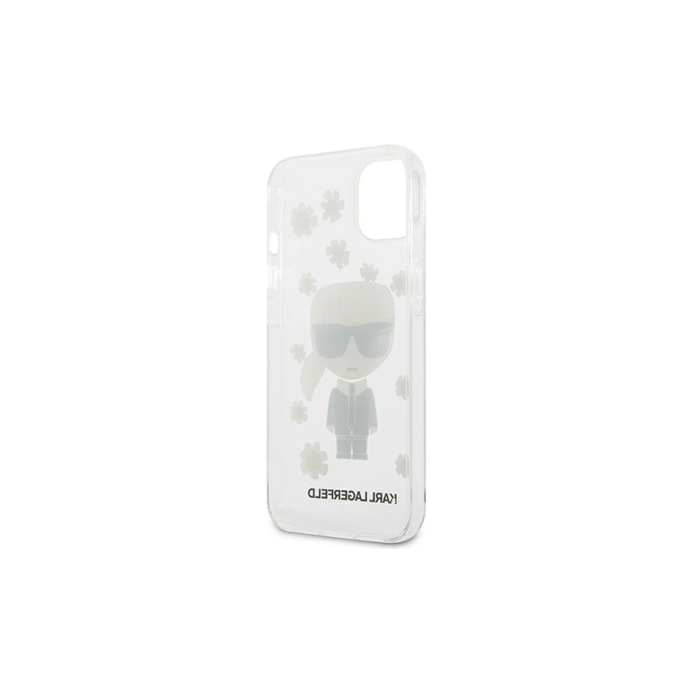 Etui Karl Lagerfeld KLHCP13SHFLT Apple iPhone 13 mini przezroczysty/transparent Flower Ikonik Karl