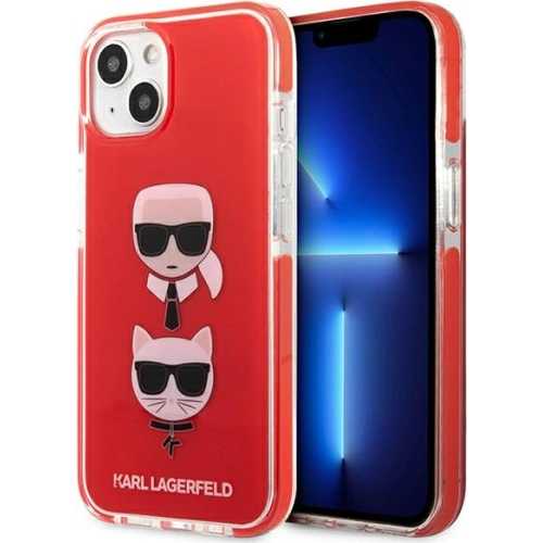 Kup Case Karl Lagerfeld KLHCP13STPE2TR Apple iPhone 13 mini Hardcase rot/red Karl&Choupette Head - KLD914RED - {ean13} - Sklep Home Screen