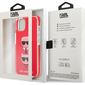 Kup Case Karl Lagerfeld KLHCP13STPE2TR Apple iPhone 13 mini Hardcase rot/red Karl&Choupette Head - KLD914RED - {ean13} - Sklep Home Screen