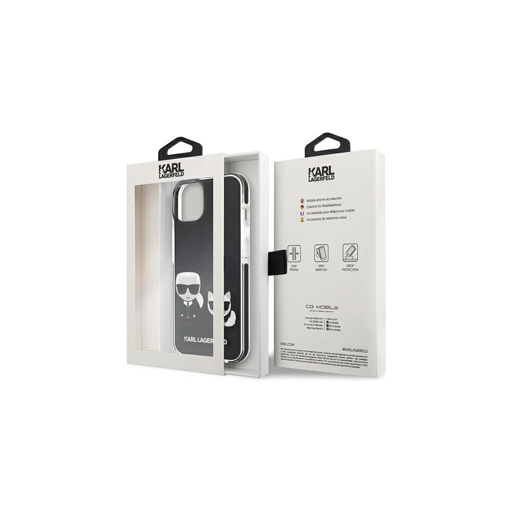 Etui Karl Lagerfeld KLHCP13STPEKCK Apple iPhone 13 mini hardcase czarny/black Karl&Choupette