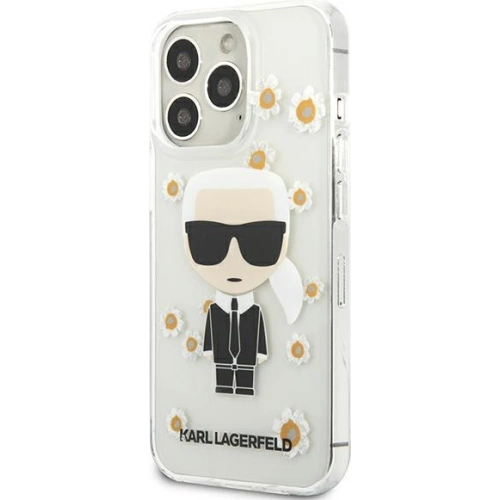 Kup Etui Karl Lagerfeld KLHCP13XHFLT Apple iPhone 13 Pro Max przezroczysty/transparent Flower Ikonik Karl - KLD916CL - {ean13} - Sklep Home Screen