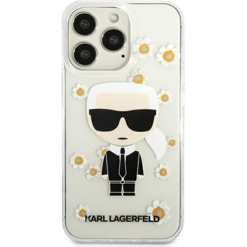 Kup Etui Karl Lagerfeld KLHCP13XHFLT Apple iPhone 13 Pro Max przezroczysty/transparent Flower Ikonik Karl - KLD916CL - {ean13} - Sklep Home Screen