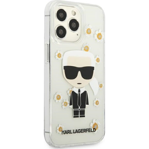 Kup Etui Karl Lagerfeld KLHCP13XHFLT Apple iPhone 13 Pro Max przezroczysty/transparent Flower Ikonik Karl - KLD916CL - {ean13} - Sklep Home Screen