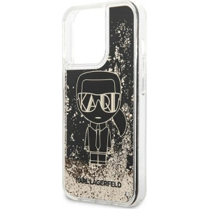 Etui Karl Lagerfeld KLHCP13XLGGKBK Apple iPhone 13 Pro Max czarny/black hardcase Liquid Glitter Gatsby