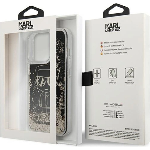 Kup Etui Karl Lagerfeld KLHCP13XLGGKBK Apple iPhone 13 Pro Max czarny/black hardcase Liquid Glitter Gatsby - KLD917BLK - {ean13} - Sklep Home Screen