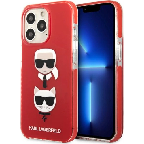 Kup Case Karl Lagerfeld KLHCP13XTPE2TR Apple iPhone 13 Pro Max Hardcase rot/red Karl&Choupette Kopf - KLD918RED - {ean13} - Sklep Home Screen