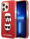 Etui Karl Lagerfeld KLHCP13XTPE2TR Apple iPhone 13 Pro Max hardcase czerwony/red Karl&Choupette Head