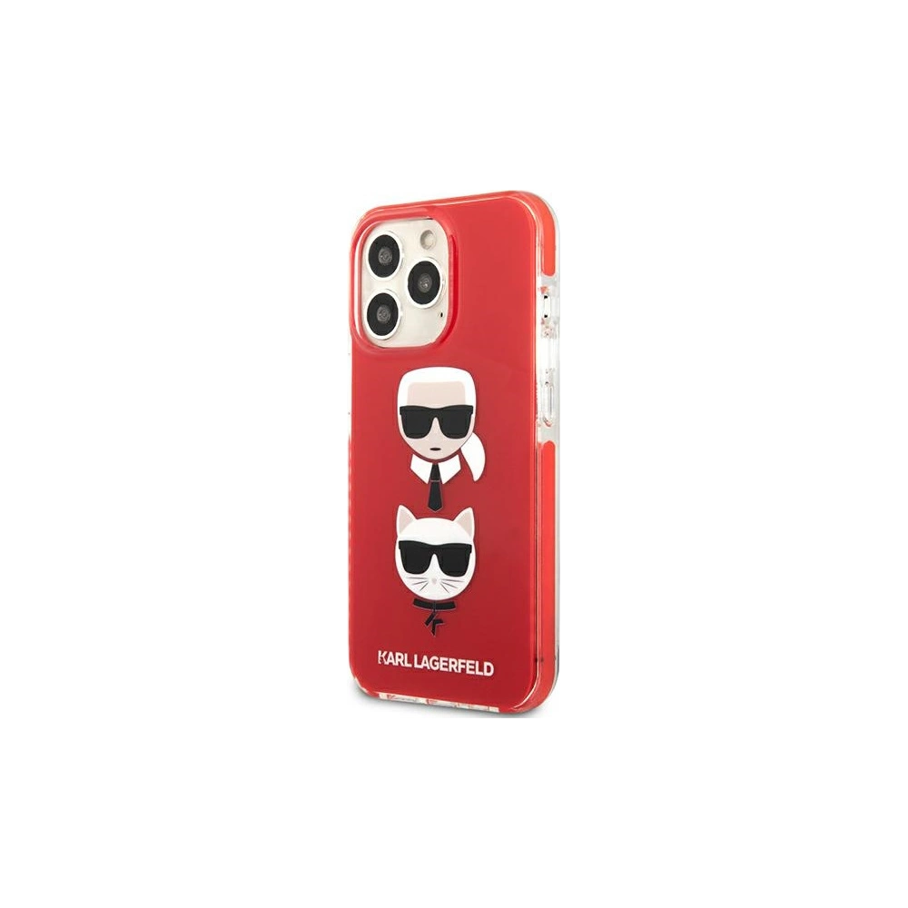 Etui Karl Lagerfeld KLHCP13XTPE2TR Apple iPhone 13 Pro Max hardcase czerwony/red Karl&Choupette Head