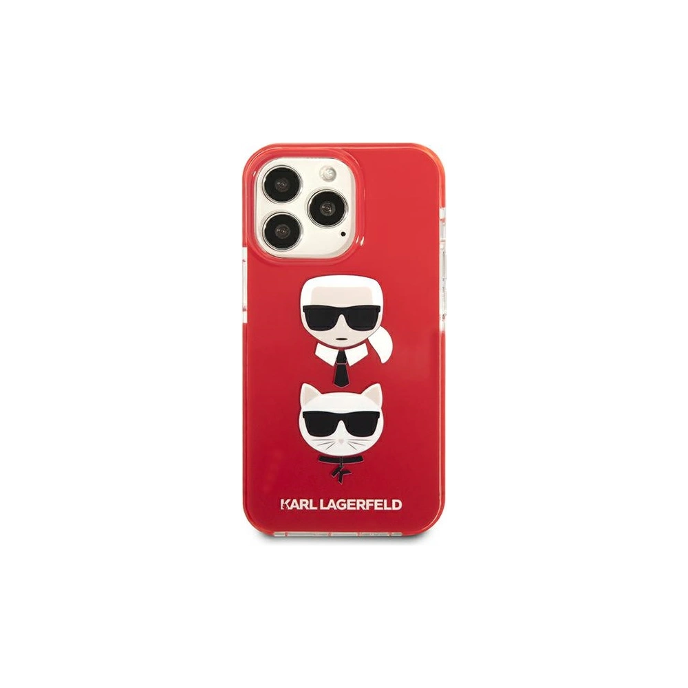 Etui Karl Lagerfeld KLHCP13XTPE2TR Apple iPhone 13 Pro Max hardcase czerwony/red Karl&Choupette Head