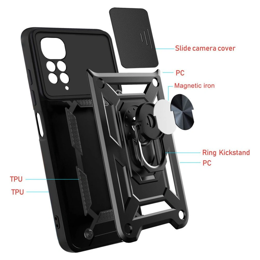 Etui Tech-Protect CamShield Pro Redmi Note 11 Pro LTE/5G Black