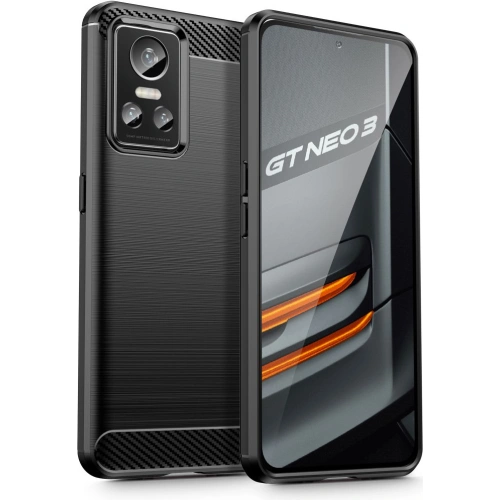 Kup Etui Tech-Protect TPUCarbon Realme GT Neo 3 Black - THP974BLK - {ean13} - Sklep Home Screen